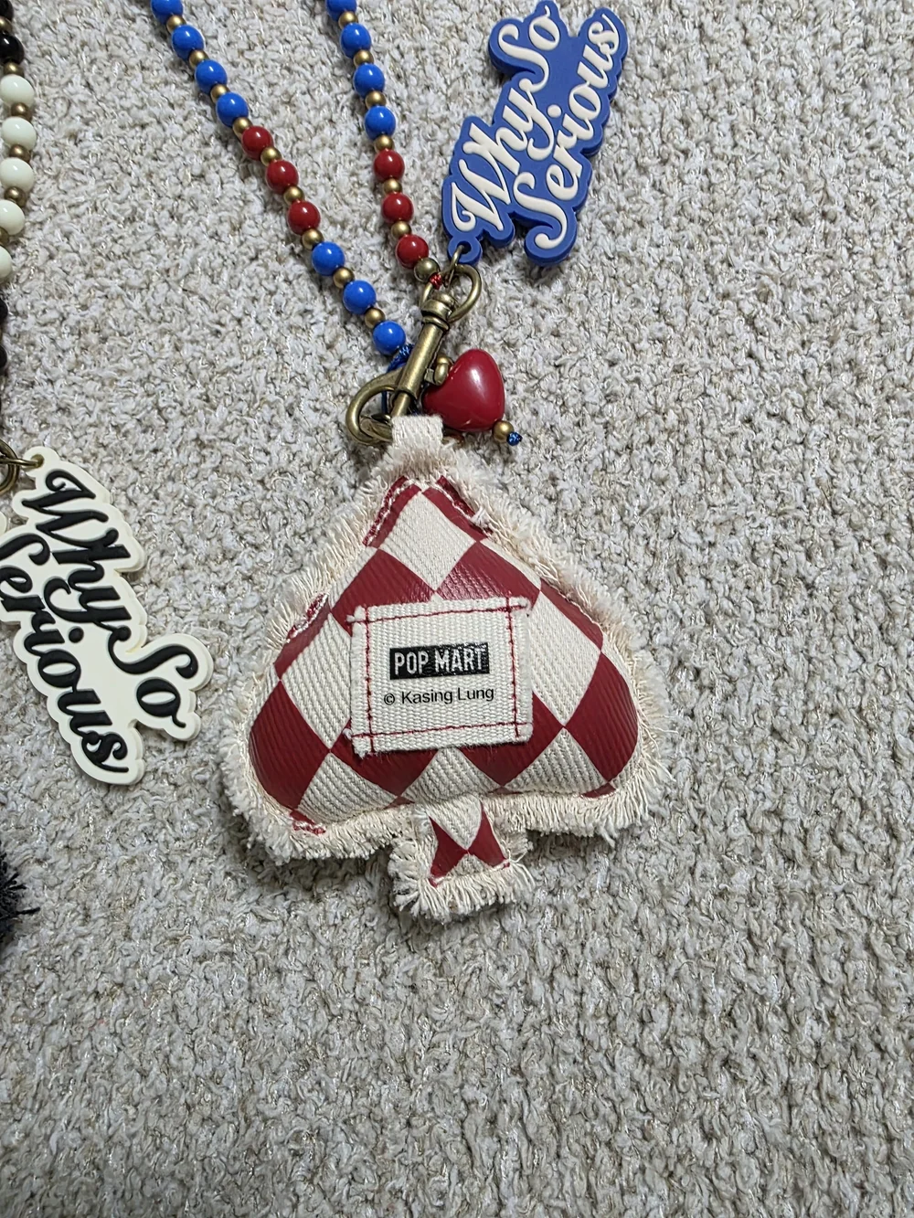 Bundle Why So Serious Beaded Keychain